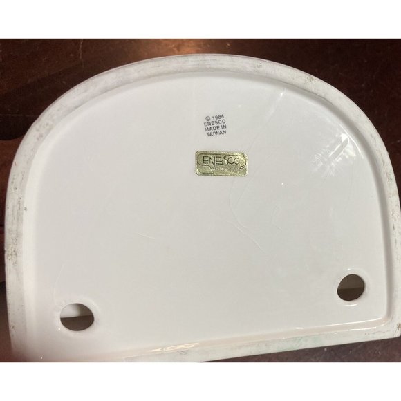 Vintage 1984 Enesco Teddy Bear Sink Soap Dish Taiwan 7”W x 5”D x 5”H. - Picture 5 of 6